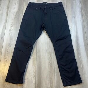 Duer DU/ER N2X Relax Taper Jeans Mens 36x30 Black Denim Stretch Performance Men